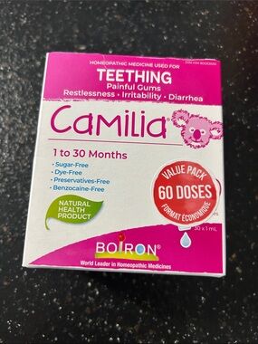 Chamilia Teething Relief Drops - Pink & White Packaging